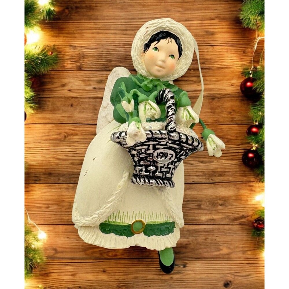 Hallmark Keepsake Snowdrop Angel Christmas Ornament 1997 Language of Flowers